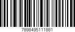 Código de barras (EAN, GTIN, SKU, ISBN): '7898495111881'