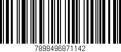 Código de barras (EAN, GTIN, SKU, ISBN): '7898496871142'