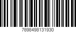 Código de barras (EAN, GTIN, SKU, ISBN): '7898498131930'