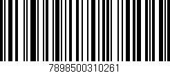 Código de barras (EAN, GTIN, SKU, ISBN): '7898500310261'