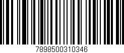 Código de barras (EAN, GTIN, SKU, ISBN): '7898500310346'