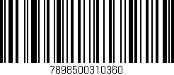Código de barras (EAN, GTIN, SKU, ISBN): '7898500310360'