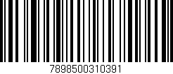 Código de barras (EAN, GTIN, SKU, ISBN): '7898500310391'