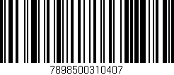 Código de barras (EAN, GTIN, SKU, ISBN): '7898500310407'