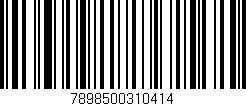 Código de barras (EAN, GTIN, SKU, ISBN): '7898500310414'
