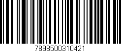 Código de barras (EAN, GTIN, SKU, ISBN): '7898500310421'