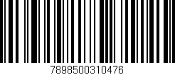 Código de barras (EAN, GTIN, SKU, ISBN): '7898500310476'