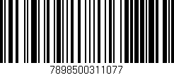 Código de barras (EAN, GTIN, SKU, ISBN): '7898500311077'