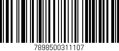 Código de barras (EAN, GTIN, SKU, ISBN): '7898500311107'