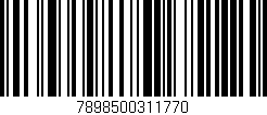 Código de barras (EAN, GTIN, SKU, ISBN): '7898500311770'