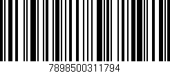 Código de barras (EAN, GTIN, SKU, ISBN): '7898500311794'