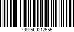 Código de barras (EAN, GTIN, SKU, ISBN): '7898500312555'