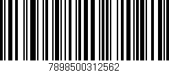 Código de barras (EAN, GTIN, SKU, ISBN): '7898500312562'
