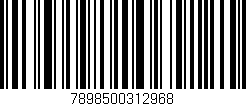 Código de barras (EAN, GTIN, SKU, ISBN): '7898500312968'
