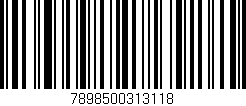 Código de barras (EAN, GTIN, SKU, ISBN): '7898500313118'
