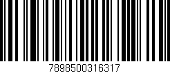 Código de barras (EAN, GTIN, SKU, ISBN): '7898500316317'