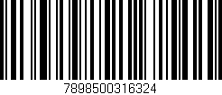 Código de barras (EAN, GTIN, SKU, ISBN): '7898500316324'