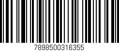 Código de barras (EAN, GTIN, SKU, ISBN): '7898500316355'