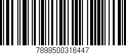 Código de barras (EAN, GTIN, SKU, ISBN): '7898500316447'