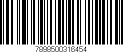 Código de barras (EAN, GTIN, SKU, ISBN): '7898500316454'