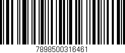 Código de barras (EAN, GTIN, SKU, ISBN): '7898500316461'