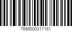 Código de barras (EAN, GTIN, SKU, ISBN): '7898500317161'