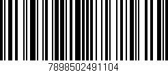Código de barras (EAN, GTIN, SKU, ISBN): '7898502491104'