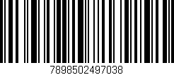 Código de barras (EAN, GTIN, SKU, ISBN): '7898502497038'