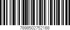 Código de barras (EAN, GTIN, SKU, ISBN): '7898502752168'