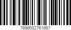 Código de barras (EAN, GTIN, SKU, ISBN): '7898502761887'