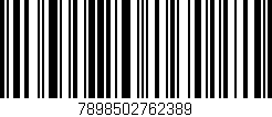 Código de barras (EAN, GTIN, SKU, ISBN): '7898502762389'