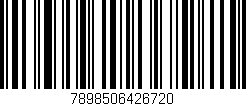 Código de barras (EAN, GTIN, SKU, ISBN): '7898506426720'