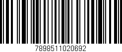 Código de barras (EAN, GTIN, SKU, ISBN): '7898511020692'