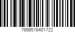 Código de barras (EAN, GTIN, SKU, ISBN): '7898518401722'