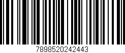 Código de barras (EAN, GTIN, SKU, ISBN): '7898520242443'
