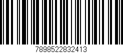 Código de barras (EAN, GTIN, SKU, ISBN): '7898522832413'