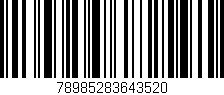 Código de barras (EAN, GTIN, SKU, ISBN): '78985283643520'