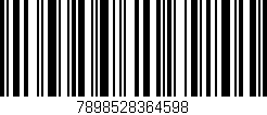 Código de barras (EAN, GTIN, SKU, ISBN): '7898528364598'