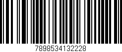 Código de barras (EAN, GTIN, SKU, ISBN): '7898534132228'