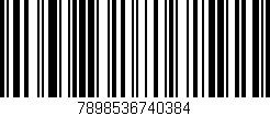 Código de barras (EAN, GTIN, SKU, ISBN): '7898536740384'