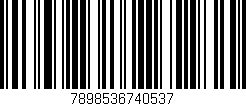 Código de barras (EAN, GTIN, SKU, ISBN): '7898536740537'