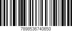 Código de barras (EAN, GTIN, SKU, ISBN): '7898536740650'