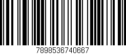 Código de barras (EAN, GTIN, SKU, ISBN): '7898536740667'