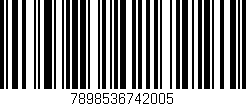 Código de barras (EAN, GTIN, SKU, ISBN): '7898536742005'