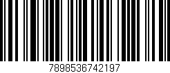 Código de barras (EAN, GTIN, SKU, ISBN): '7898536742197'
