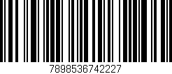 Código de barras (EAN, GTIN, SKU, ISBN): '7898536742227'