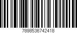 Código de barras (EAN, GTIN, SKU, ISBN): '7898536742418'