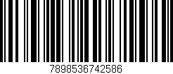 Código de barras (EAN, GTIN, SKU, ISBN): '7898536742586'