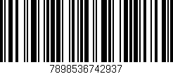Código de barras (EAN, GTIN, SKU, ISBN): '7898536742937'