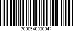 Código de barras (EAN, GTIN, SKU, ISBN): '7898540930047'
